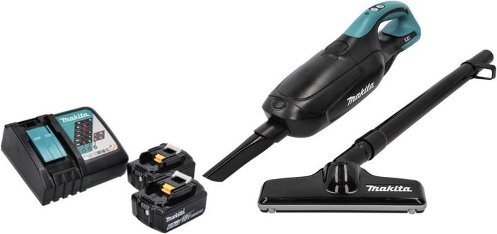 Produktbild Makita DCL 182 RG B Akku Staubsauger 18 V Schwarz + 2x Akku 6,0 Ah + Ladegerät