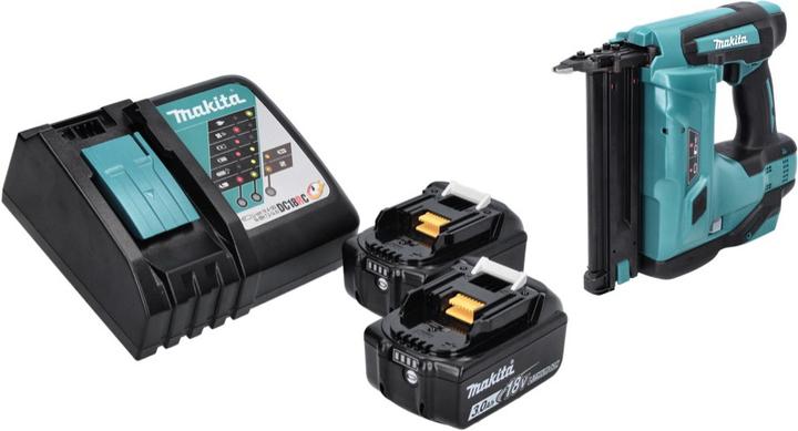 Produktbild Makita DBN 500 RF Akku Stauchkopfnagler 18 V 15-50 mm + 2x Akku 3,0 Ah + Ladegerät