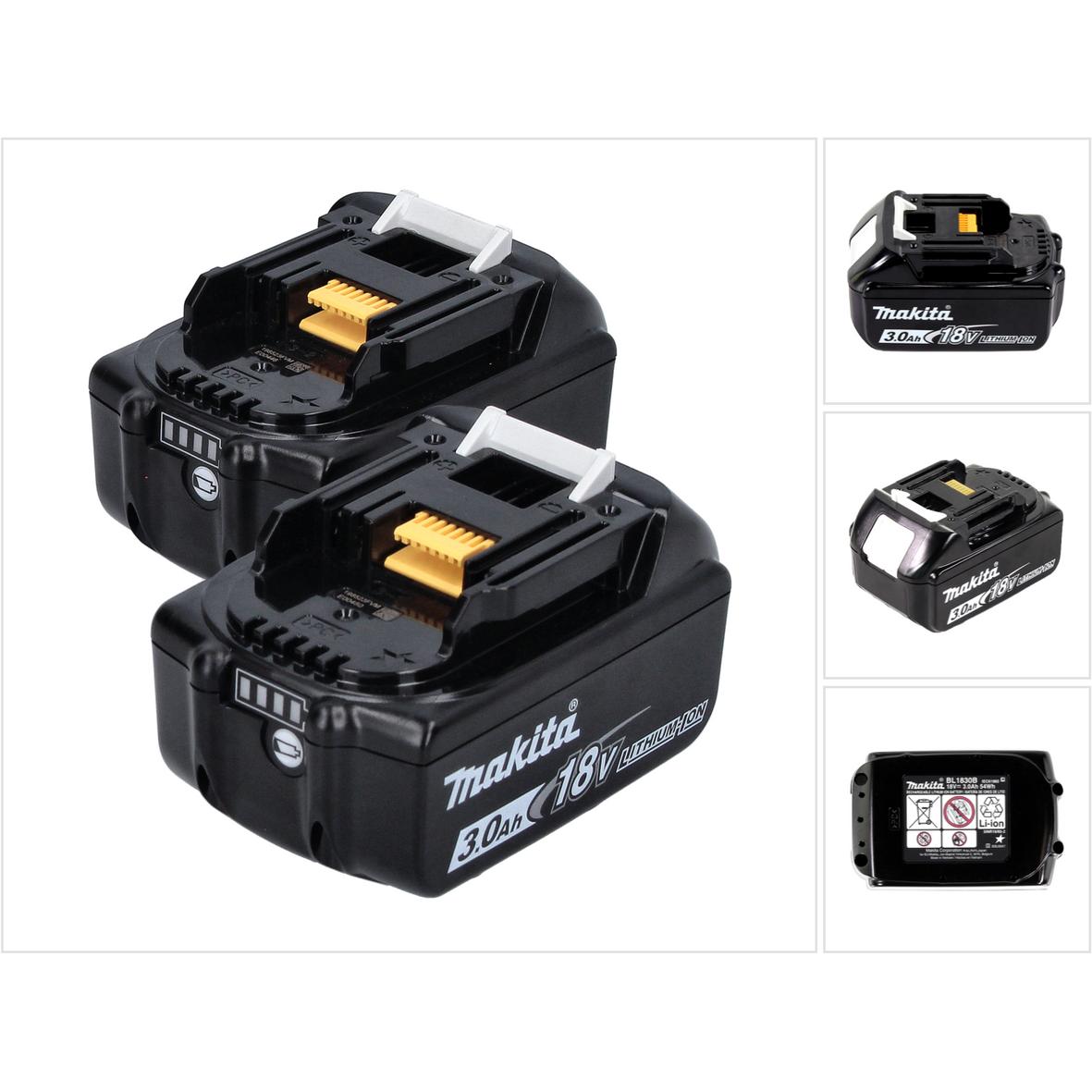 Thumbnail - Makita, Werkzeugakku + Ladegerät, BL 1830 B (18 V)