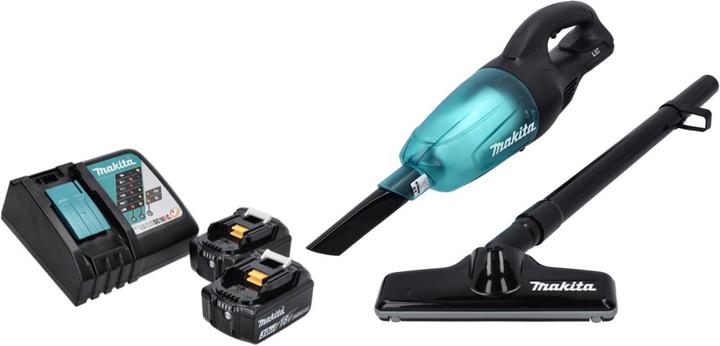 Produktbild Makita DCL 180 RF B Akku Staubsauger 18 V Schwarz + 2x Akku 3,0 Ah + Ladegerät