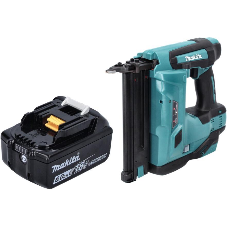 Thumbnail - Makita, Tacker + Nagelpistole, DBN 500 G1 Akku Stauchkopfnagler 18 V 15-50 mm + 1x Akku 6,0 Ah - ohne Ladegerät