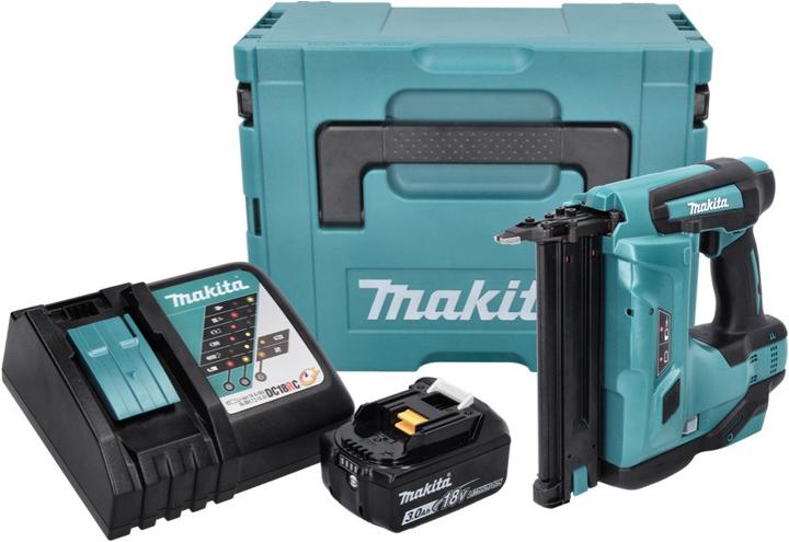 Produktbild Makita DBN 500 RF1J Akku Stauchkopfnagler 18 V 15-50 mm + 1x Akku 3,0 Ah + Ladegerät + Makpac