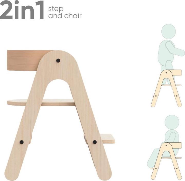 Produktbild MamaToyz MiniStep 2 in 1 - Schemel / Tritthocker