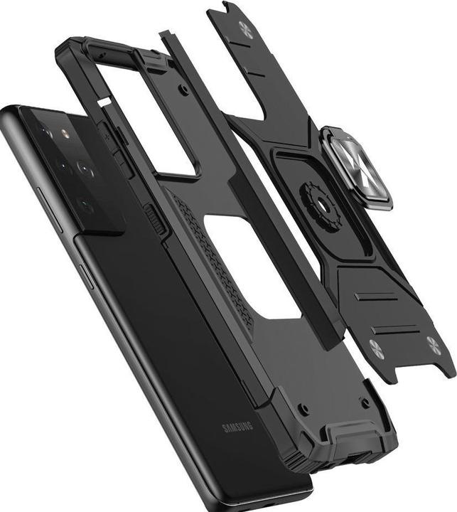 Image du produit Wozinsky Ring Armor étui hybride résistant + support magnétique pour Samsung Galaxy S22 Ultra noir (Samsung Galaxy S22 Ultra)