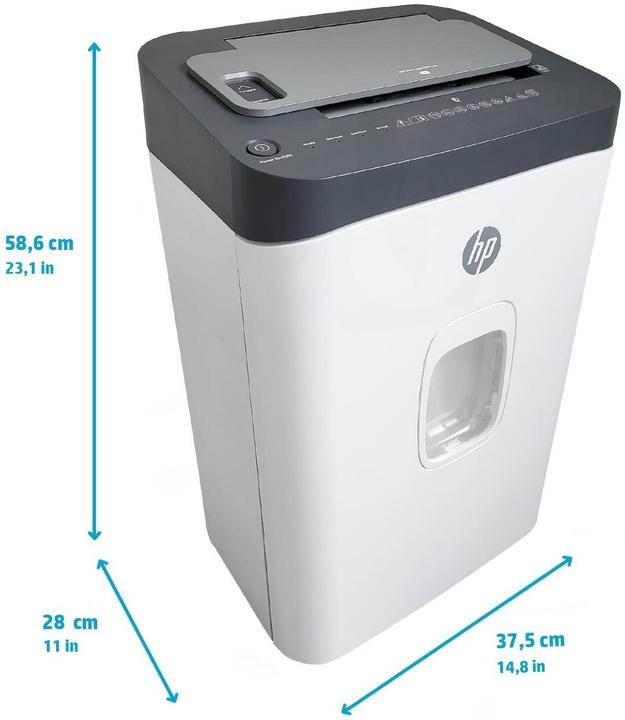 Actual product image HP Pro Shredder Auto 200CC document shredder with particle cut P-4, 4 x 20 mm, up to 200 sheets, black (Particle cut)