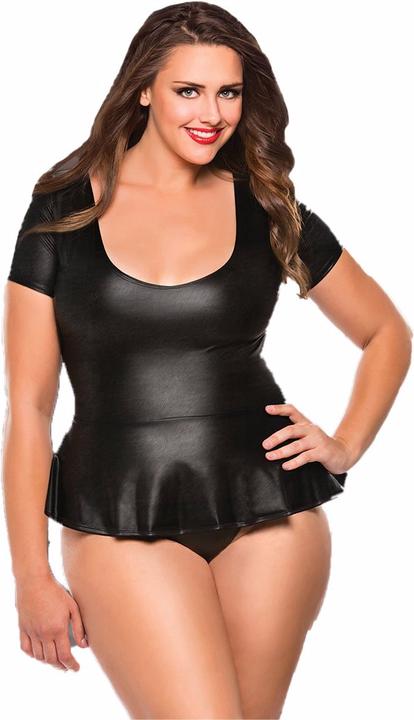 Produktbild Allure Top mit Rüschen & G-String Plus Size (XXL)