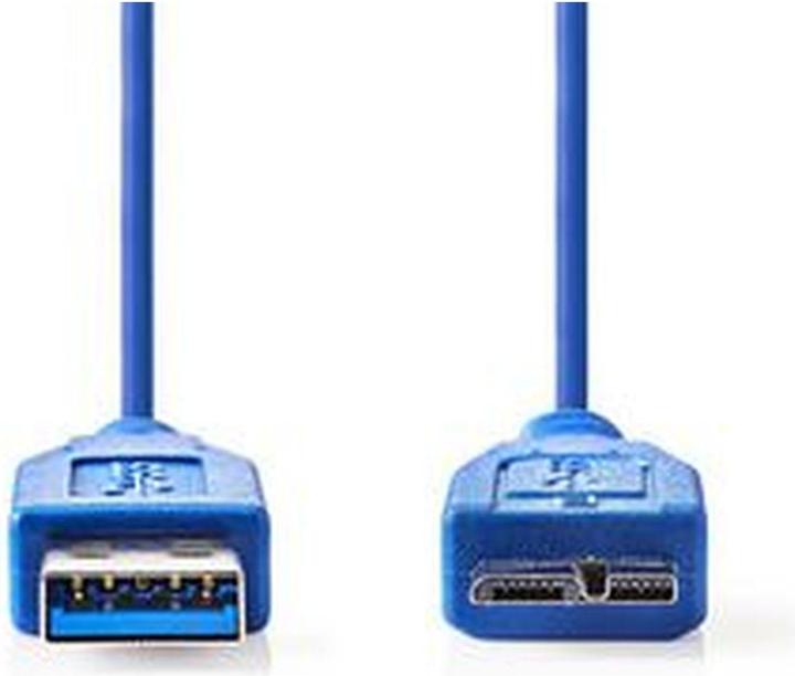 Immagine prodotto Nedis Cavo USB 3.0 A maschio - Micro B maschio 5,0 m Blu (5 m, USB 3.2 Gen 1)