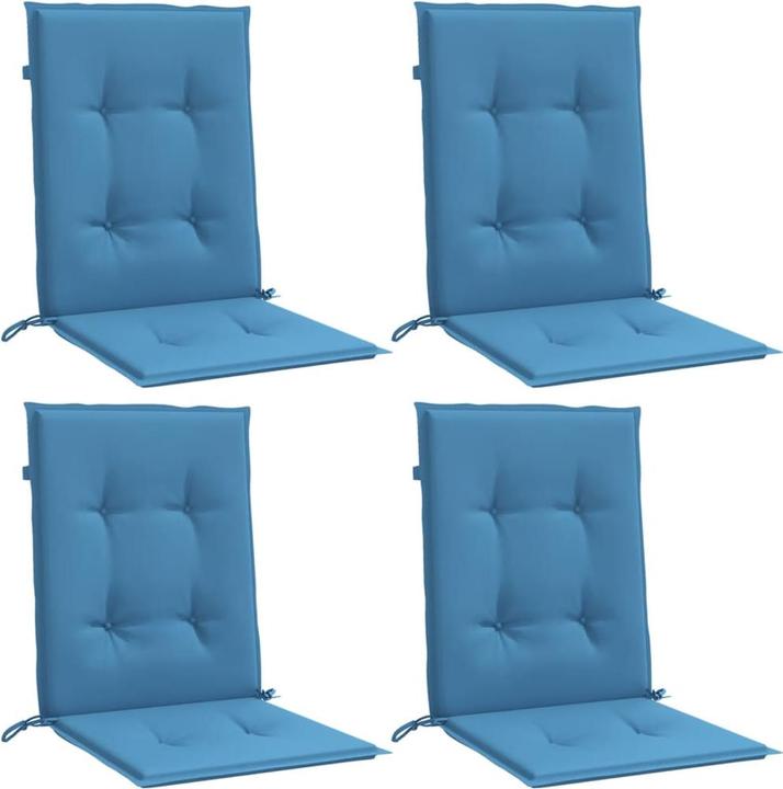 Actual product image VidaXL Low backrest cushions 6 pcs. 100 x 50 x 7cm fabric (100 x 50 x 7 cm)