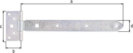 Image du produit Alberts Joints croisés type 124 légers, 300 x 33 mm galvanisés, passivés à couche épaisse (1 pcs)