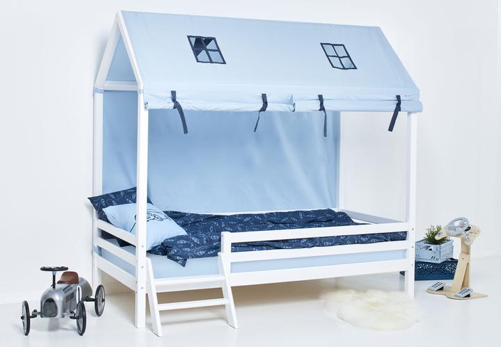 Image du produit Hoppekids BUNDLE BASIC Lit de maison 90x200 cm, avec échelle et protection antichute supplémentaire, avec (90 x 200 cm)