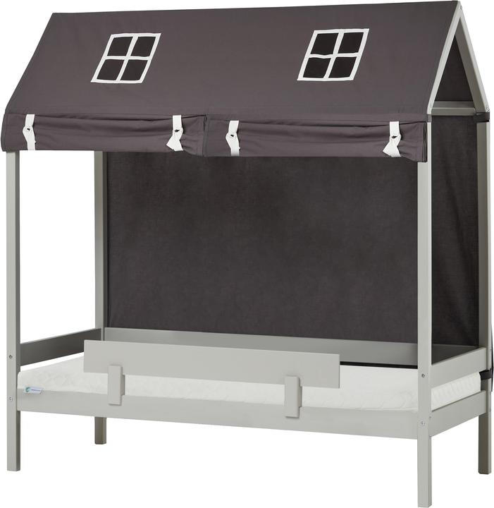 Produktbild Hoppekids BUNDLE IDA MARIE Hausbett 70x160 cm in Dove Grey (Grau) mit PETS Hausbettüberwurf (Grau) u (70 x 160 cm)
