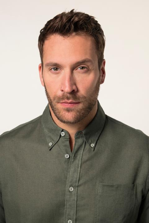 Actual product image JP1880 Linen Blend Shirt (5XL)