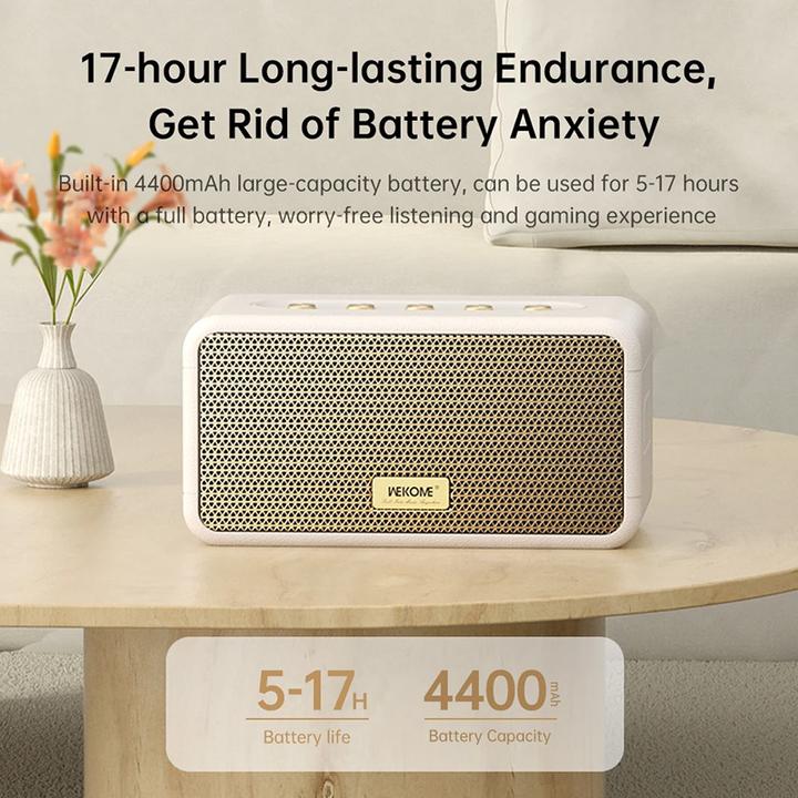 Actual product image Wekome Wireless speaker Bluetooth V5.3 (17 h)