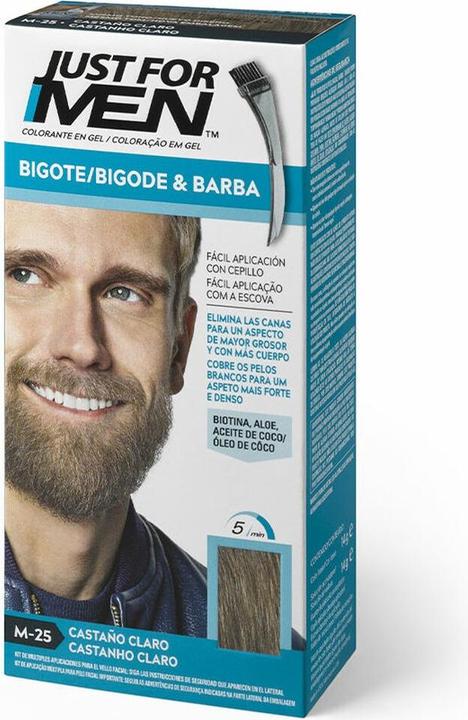 Produktbild Just For Men Schnurrbart und Bart (Kastanie hell)