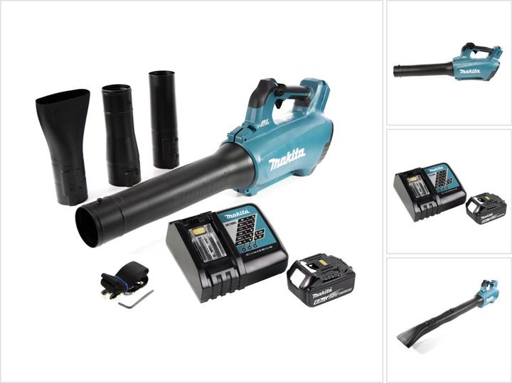 Makita DUB 184 RG1 Akku Gebläse 18 V Brushless + 1x Akku 6,0 Ah + Ladegerät