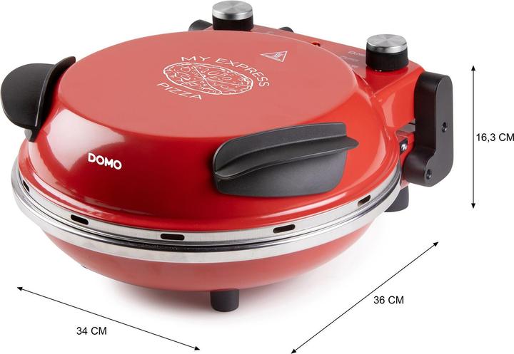 Produktbild Domo ELEKTRISCHER PIZZAOFEN Pizzabäcker (Pizzaofen Elektro)