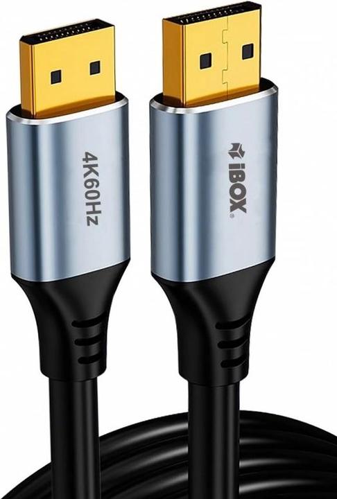 Produktbild iBox Kabel DisplayPort ITVDP012 4K60Hz złota wtyczka 2m (2 m)