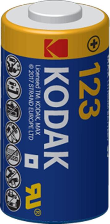 Actual product image Kodak 123LA Max Lithium (Photo) - Batterie (1 pcs., CR123A, RCR123A, 1500 mAh)