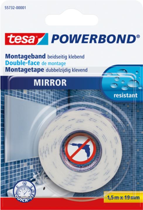 Actual product image tesa Powerbond mounting tape for mirror (19 mm)