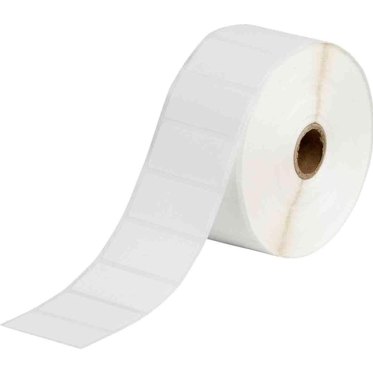 Brady, Etiketten, THT-137-7425-2-SC, Polypropylen, Weiss, matt, 50.80 x 25.40 mm, permanent, für BBP11, BBP12 u
