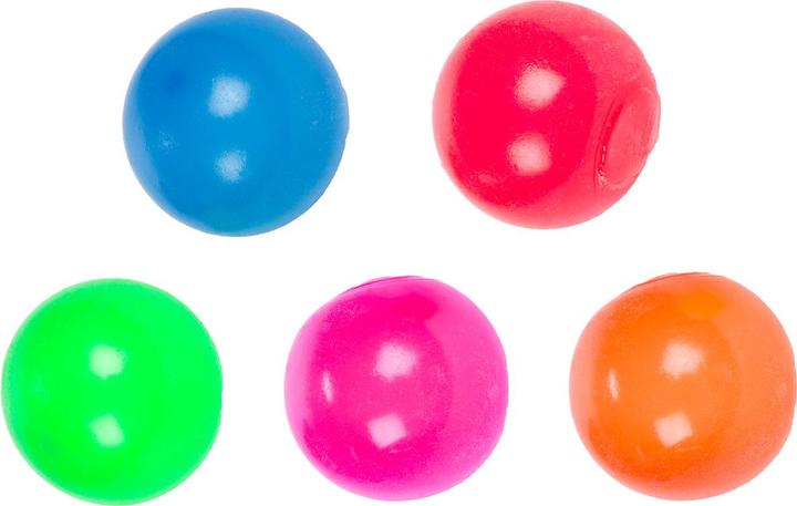 Toi-Toys Fun Mini Knijpballen Stickeezz in tube, 5 stuks.