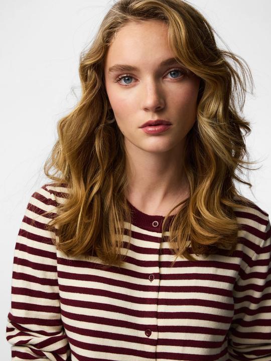 Actual product image Pieces Pcnora Ls O-Neck Knit Cardigan Noos Bc (L)