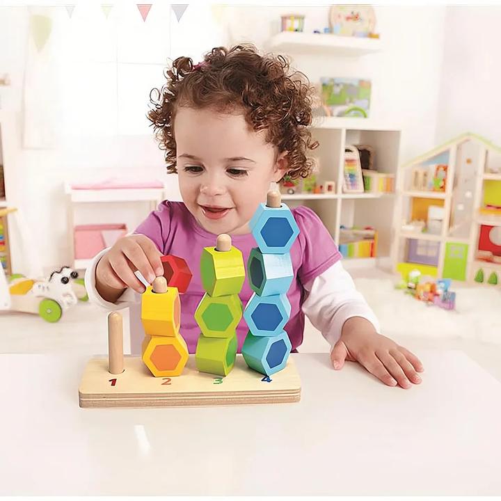 Actual product image Hape Counting and plugging game