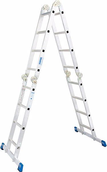 Actual product image Krause STABILO hinged multipurpose ladder, can be used as a lean to ladder or step (Single ladder, Stepladder, 575 cm)