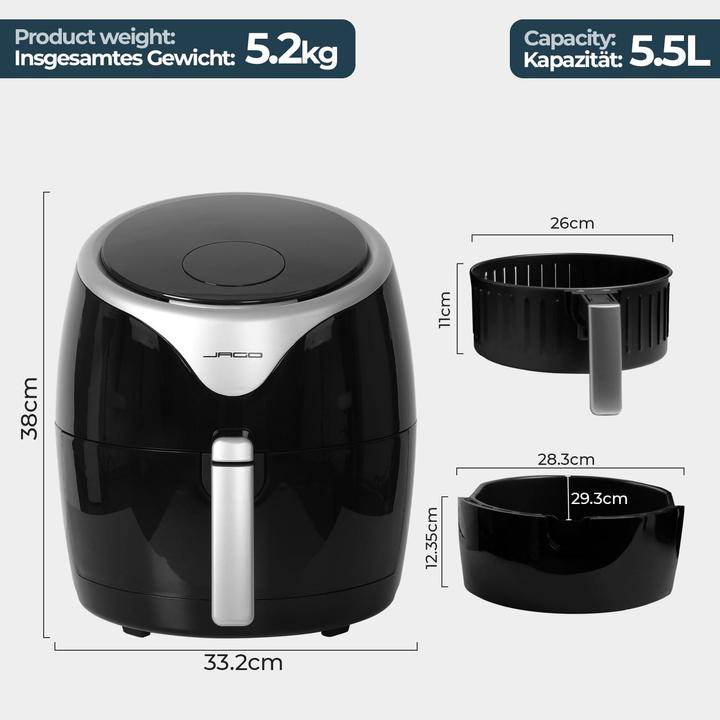 Image du produit Jago Heissluftfritteuse 5.5L