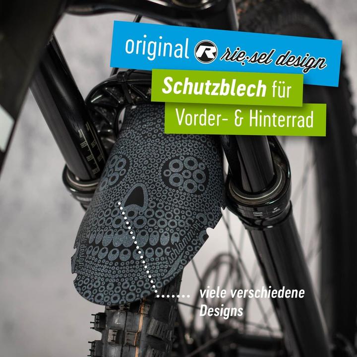 Actual product image riesel design Mud:PE Los Muertos (Front mudguard)