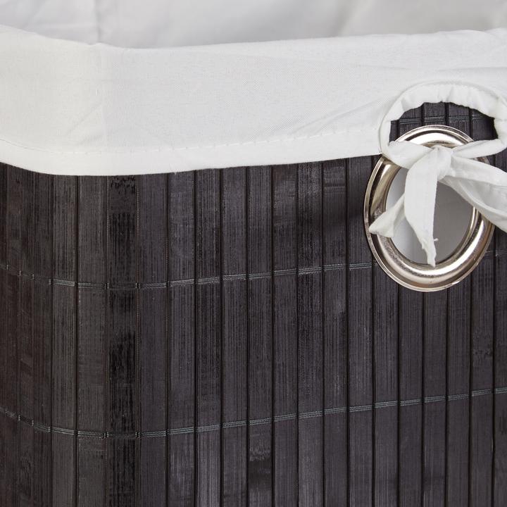 Actual product image Relaxdays Bamboo Storage Basket (1 x, 31 x 31 x 20 cm)