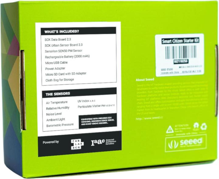 Actual product image Seeed Studio Smart Citizen 2.3 Open-Source Kit Umweltüberwachung
