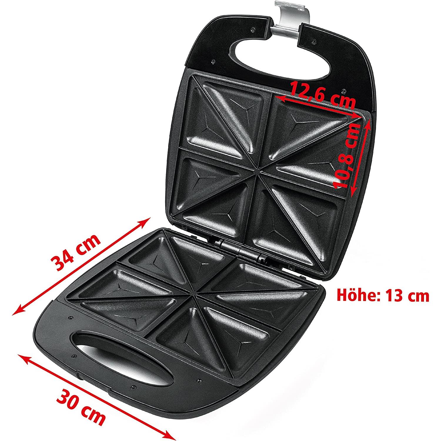 Thumbnail - Rommelsbacher Sandwich Maker ST 1410, Toaster, Schwarz, Silber