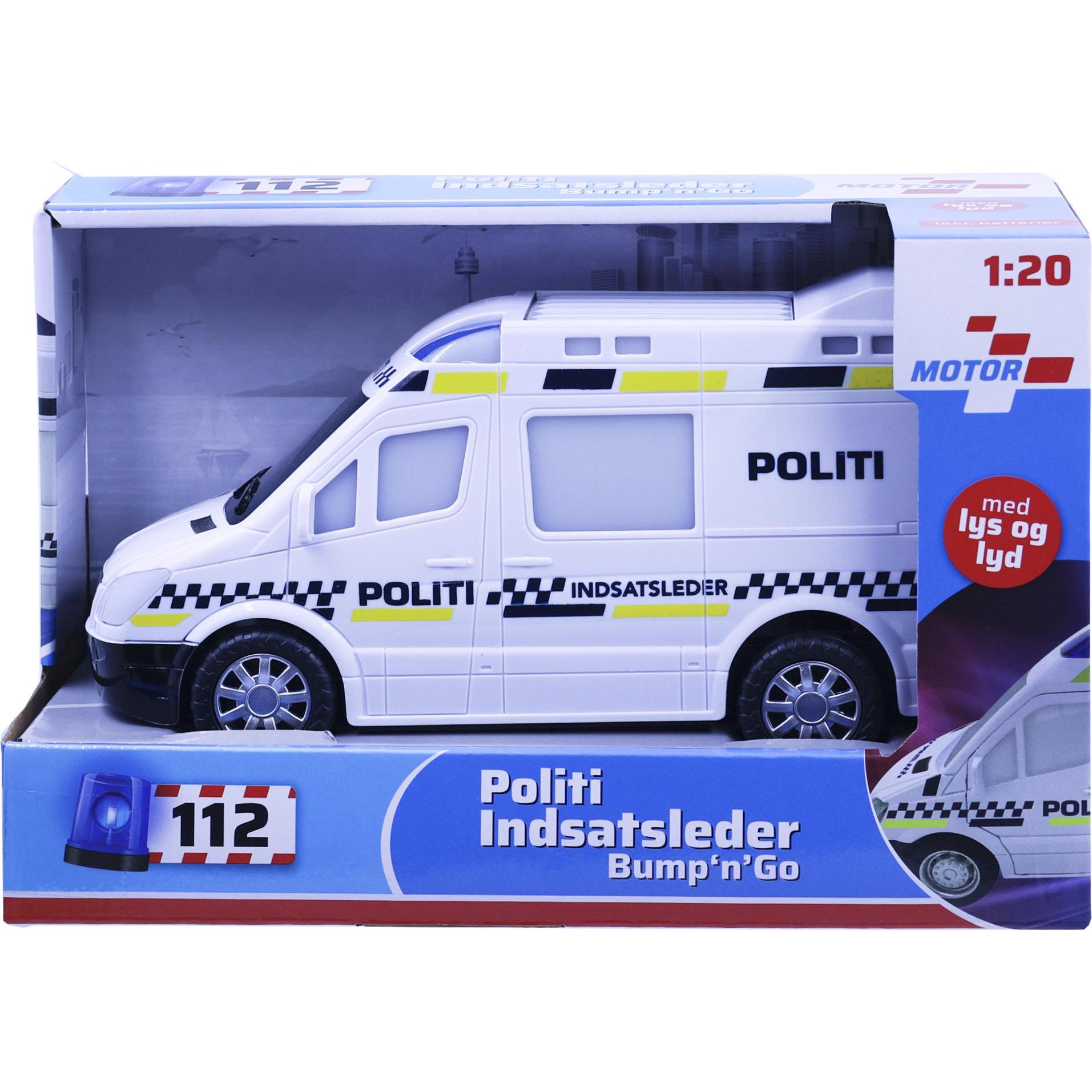 Impulse Toys - Police car bump ’n go with light and sound