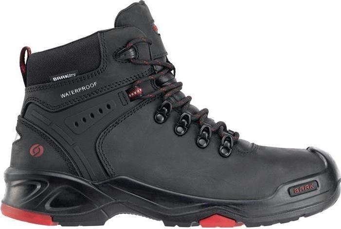 Actual product image Baak Safety boot Bailey size 43 black/red S3 SRC HRO WR EN ISO 20345 cowhide leather (S3, 43)
