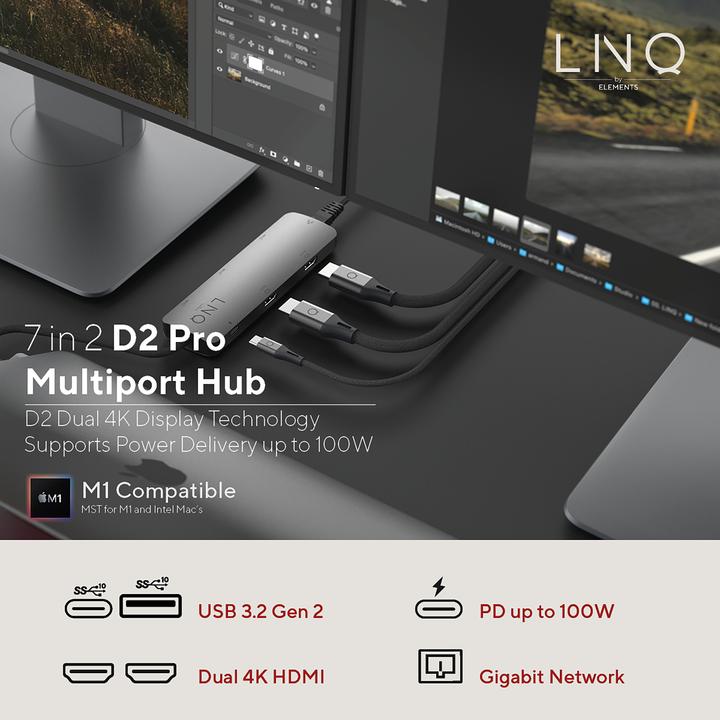 Actual product image LINQ Connects LQ48011 (USB-C, 7 ports)
