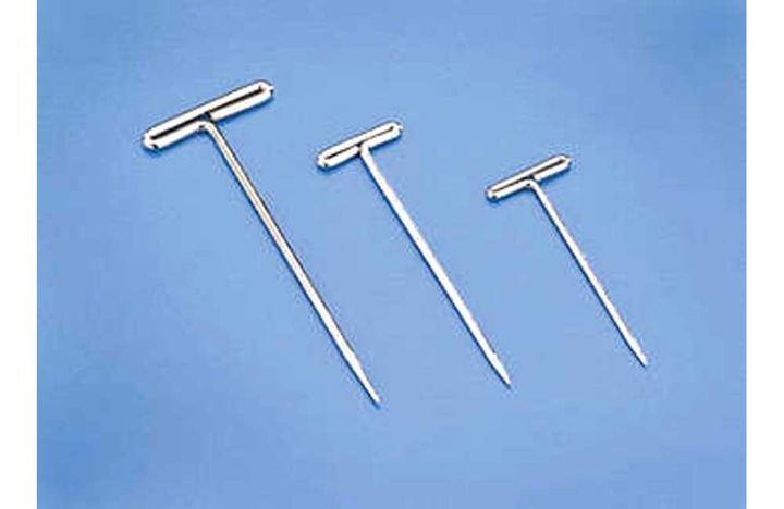 Actual product image Du-Bro nickel plated T-pins 0,75 x 25mm (100 pcs)