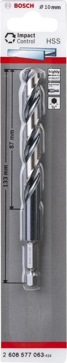 Actual product image Bosch Professional Zubehör 6-Ct. shank Impact Control HSS 10.0 x 133 x 87 mm (10 mm)