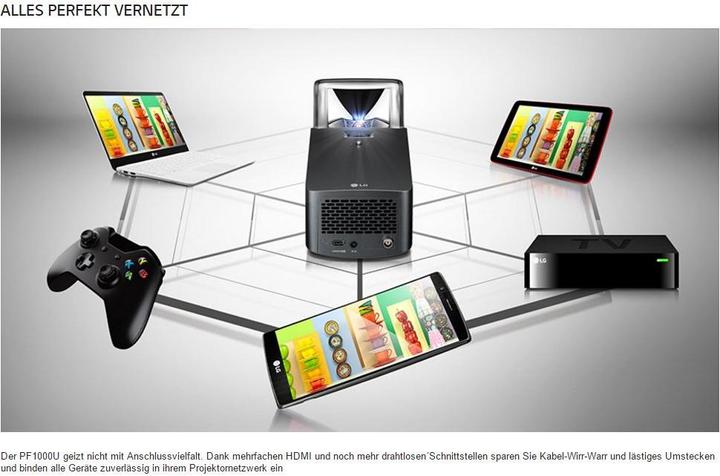 Produktbild LG Pf1000u (Full HD, 1000 lm, 0.29:1)