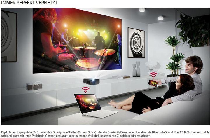 Produktbild LG Pf1000u (Full HD, 1000 lm, 0.29:1)