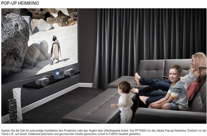 Produktbild LG Pf1000u (Full HD, 1000 lm, 0.29:1)
