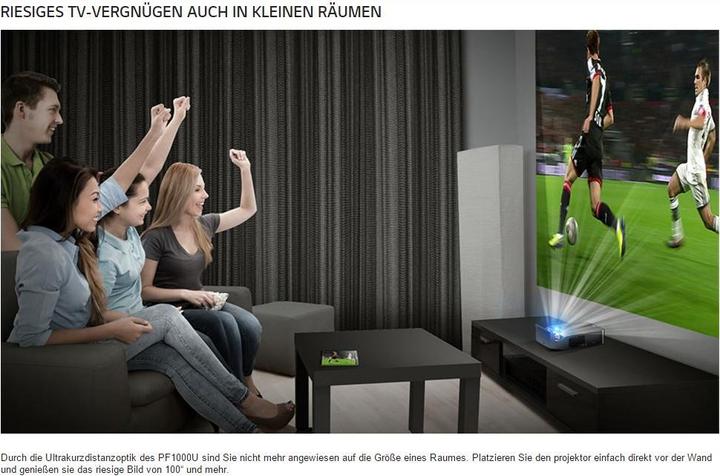 Produktbild LG Pf1000u (Full HD, 1000 lm, 0.29:1)