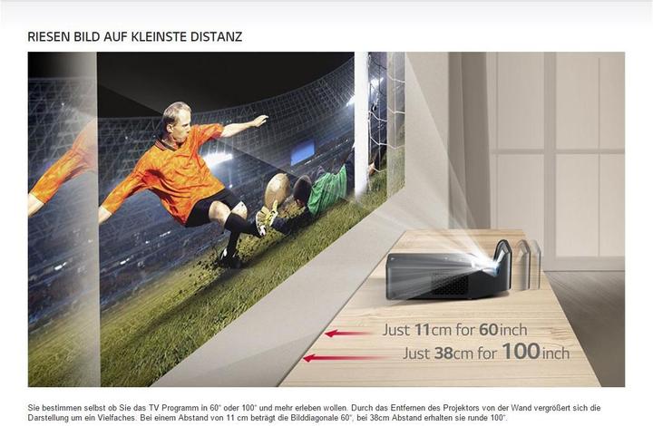 Produktbild LG Pf1000u (Full HD, 1000 lm, 0.29:1)