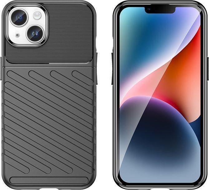 Image du produit Hurtel Coque iPhone 15 Plus Thunder blindée - noire (Apple iPhone 15 Plus)