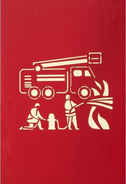Image du produit Hervorragend 3D Pop-up Karte Feuerwehr rot (1 pcs)