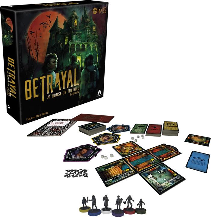 Produktbild Hasbro Gaming Betrayal at House on the Hill dritte Edition, kooperatives Brettspiel ab 12 Jahren, für (Französisch, 3 - 6 Spieler)
