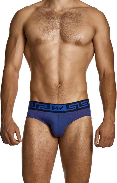 Produktbild Linen Classic Brief Blau/Schwarz (M, Einzelpack)