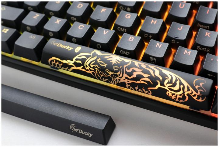 Actual product image Ducky One 3 Classic Black/White SF Gaming Keyboard, RGB LED - MX-Black (US) (USA, Cable)