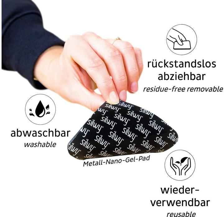 Image du produit Silwy préservatif magnétique pour verres à pied 1 pièce, anthracite/gris clair (1x)