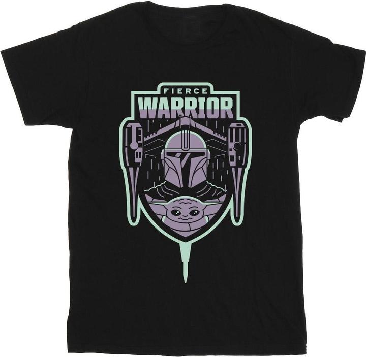 Produktbild Star Wars The Mandalorian Fierce Warrior Patch TShirt (4XL)